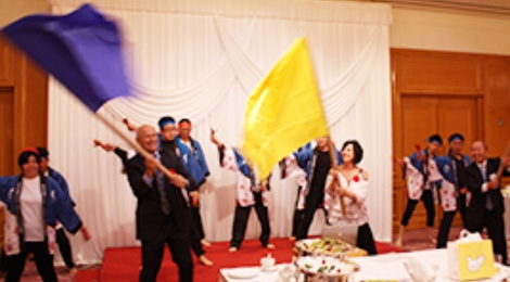 青年部長＆ランディ会長夫妻の共演